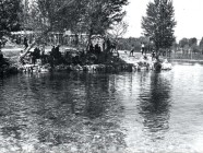 Gökpınar Gölü ıslah çalışmalarından önceki hali. Yıl 1963